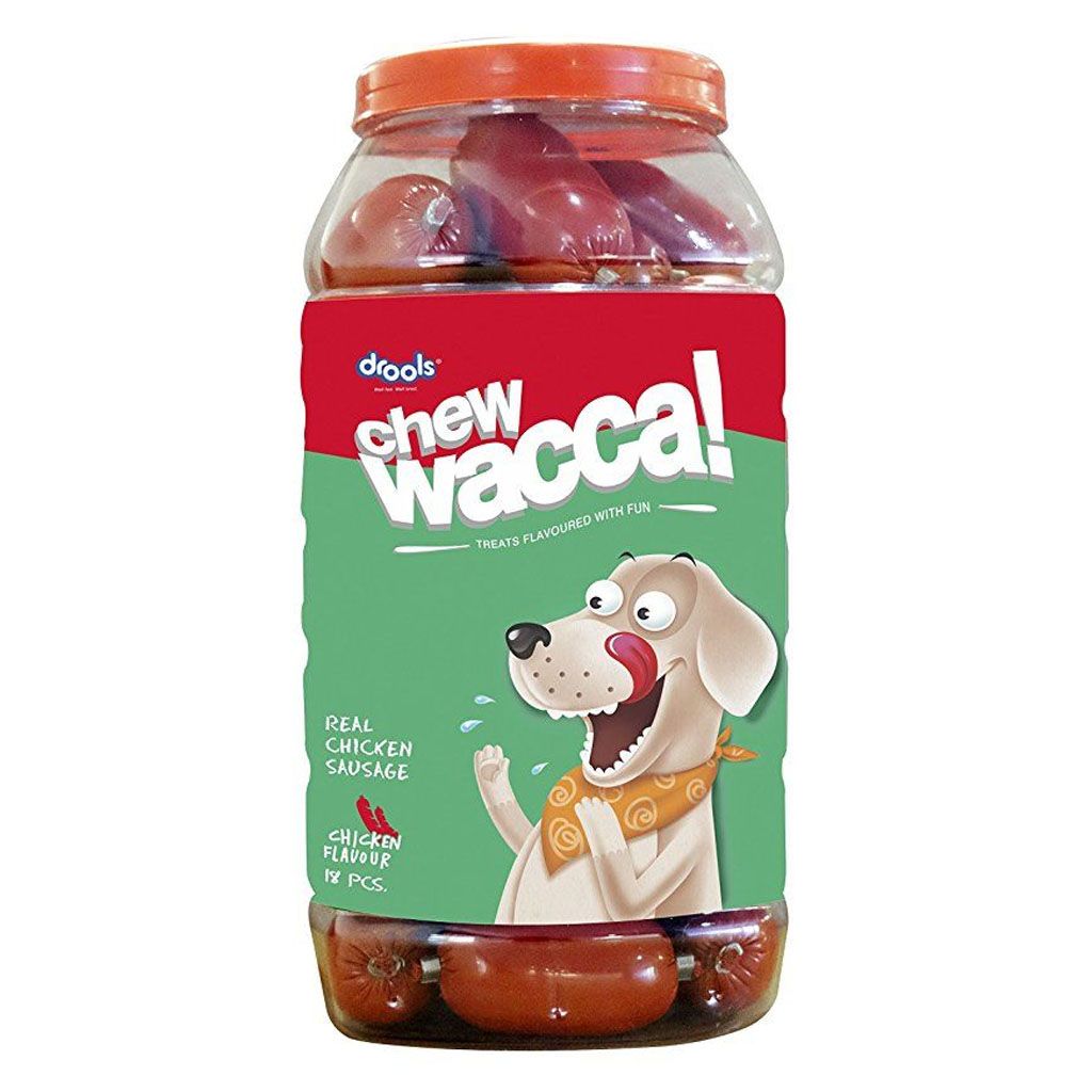 Drools Real Chicken Sausage For Dog in Jar 18 Pcs