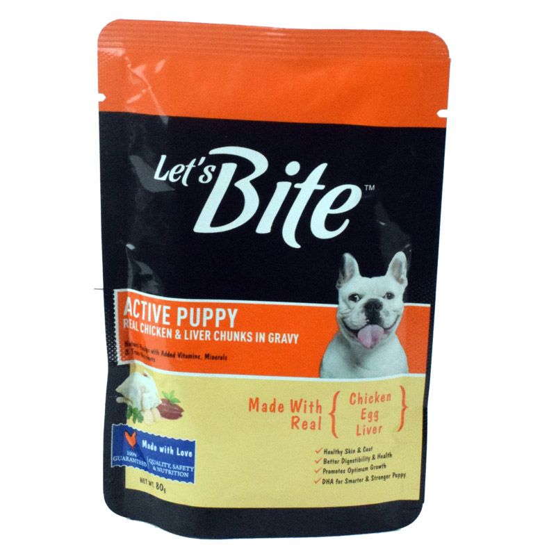 Lets bite puppy food sales