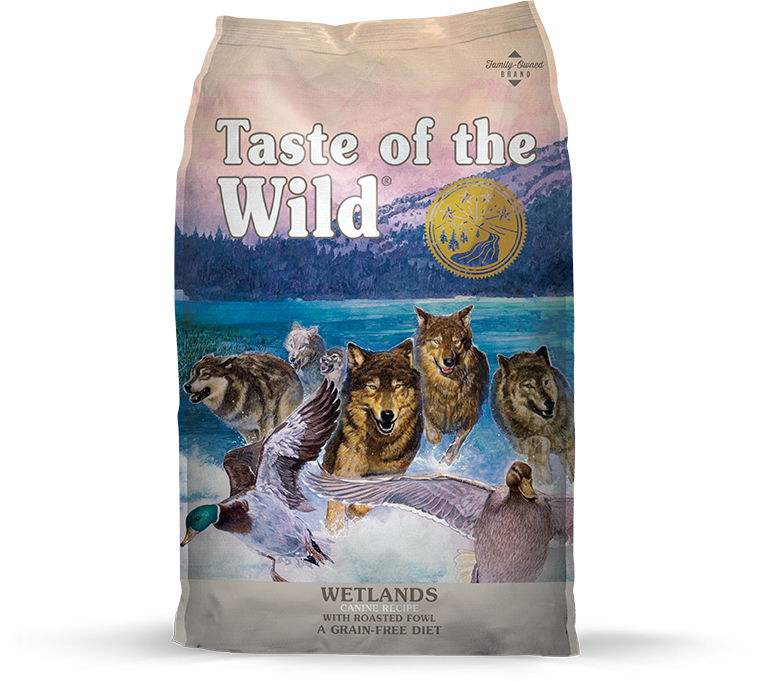 Taste of The Wild Adult Dog Food Wetlands Canine with Roasted Fowls