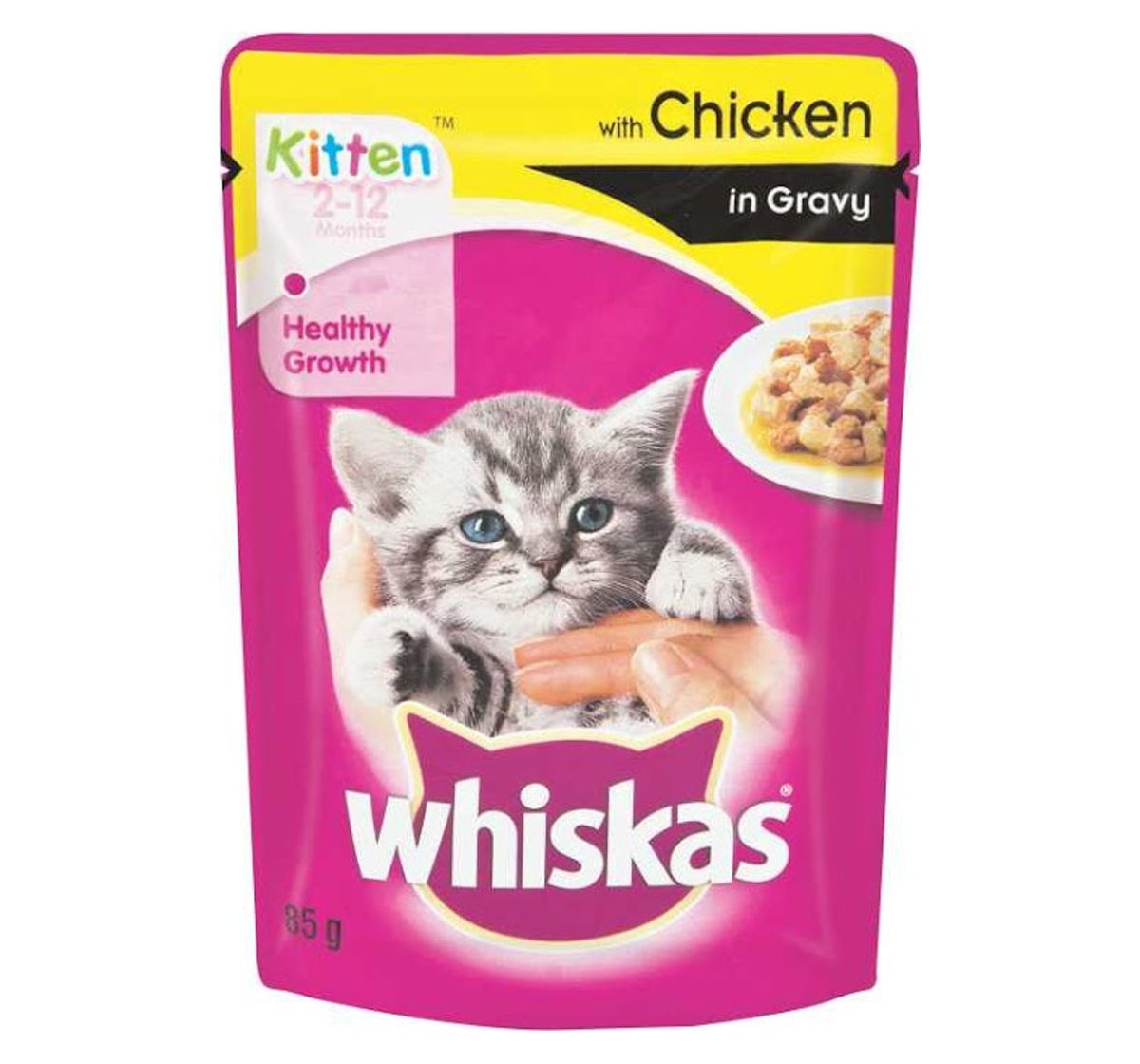 Whiskas Chicken in Gravy for Kitten in Pouch